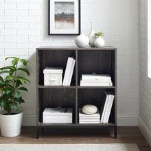 Load image into Gallery viewer, Jacobsen Record Storage Cube Bookcase Brown Ash/Matte Black
