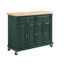 Load image into Gallery viewer, Madison Kitchen Island/Cart Emerald
