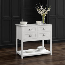 Load image into Gallery viewer, Connell Kitchen Island/Cart White/White Marble
