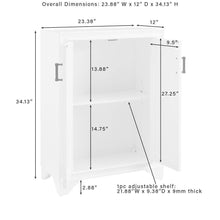 Load image into Gallery viewer, Tara Accent Cabinet Distressed White

