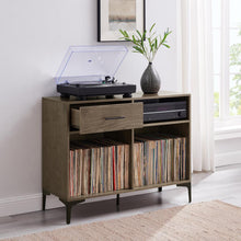 Load image into Gallery viewer, Sydney Record Storage Media Console Walnut
