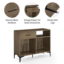 Load image into Gallery viewer, Sydney Record Storage Media Console Walnut
