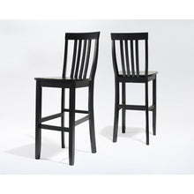 Load image into Gallery viewer, School House 2Pc Bar Stool Set Black - 2 Stools
