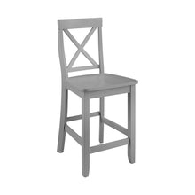 Load image into Gallery viewer, X-Back 2Pc Counter Stool Set Gray - 2 Stools
