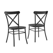Load image into Gallery viewer, Camille 2Pc Metal Chair Set Matte Black - 2 Chairs
