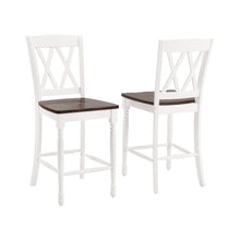 Load image into Gallery viewer, Shelby 2Pc Counter Stool Set Distressed White - 2 Stools
