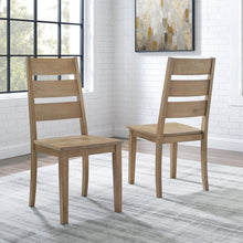 Load image into Gallery viewer, Joanna 2Pc Ladder Back Chair Set Rustic Brown - 2 Ladder Back Chairs
