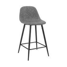 Load image into Gallery viewer, Weston 2Pc Counter Stool Set Distressed Gray/Matte Black - 2 Stools
