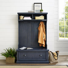 Load image into Gallery viewer, Seaside Hall Tree Distressed Navy
