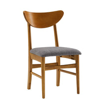 Load image into Gallery viewer, Landon 2Pc Wood Dining Chairs W/Upholstered Seat Acorn - 2 Wood Back Chairs
