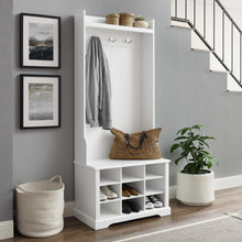Load image into Gallery viewer, Anderson Shoe Storage Hall Tree White
