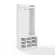 Load image into Gallery viewer, Anderson Shoe Storage Hall Tree White
