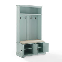 Load image into Gallery viewer, Holbrook Hall Tree Distressed Seafoamblue/Oatmeal
