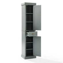 Load image into Gallery viewer, Seaside Tall Linen Cabinet Distressed Gray
