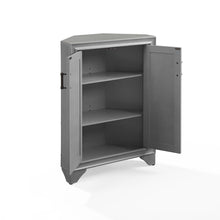 Load image into Gallery viewer, Tara Corner Storage  Cabinet Distressed Gray
