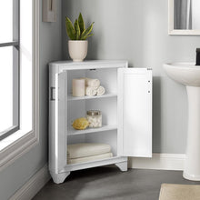 Load image into Gallery viewer, Tara Corner Storage Cabinet Distressed White
