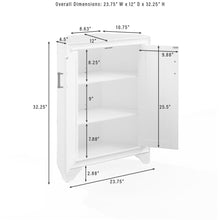 Load image into Gallery viewer, Tara Corner Storage Cabinet Distressed White
