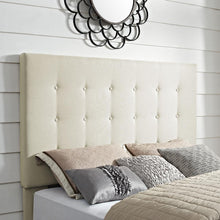 Load image into Gallery viewer, Reston Upholstered Full/Queen Headboard Creme
