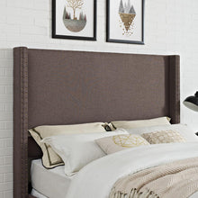 Load image into Gallery viewer, Casey Upholstered Full/Queen Headboard Bourbon
