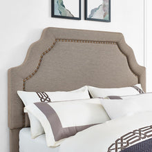 Load image into Gallery viewer, Loren Upholstered King/Cal King Headboard Oatmeal Linen
