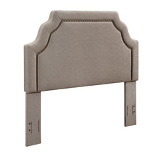 Load image into Gallery viewer, Loren Upholstered King/Cal King Headboard Oatmeal Linen
