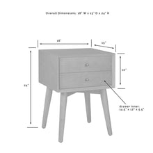 Load image into Gallery viewer, Landon Night Stand Matte Black
