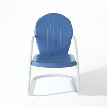 Load image into Gallery viewer, Griffith Outdoor Metal Armchair Sky Blue Gloss
