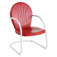 Load image into Gallery viewer, Griffith Outdoor Metal Armchair Bright Red Gloss
