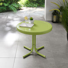 Load image into Gallery viewer, Griffith Outdoor Metal Side Table Key Lime Gloss
