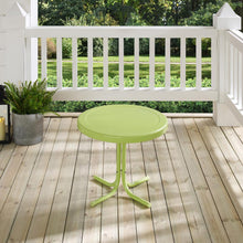 Load image into Gallery viewer, Griffith Outdoor Metal Side Table Key Lime Gloss
