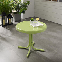 Load image into Gallery viewer, Griffith Outdoor Metal Side Table Key Lime Gloss
