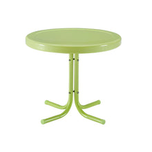Load image into Gallery viewer, Griffith Outdoor Metal Side Table Key Lime Gloss
