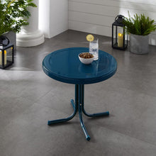 Load image into Gallery viewer, Griffith Outdoor Metal Side Table Navy Gloss
