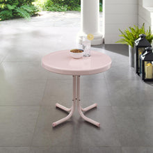 Load image into Gallery viewer, Griffith Outdoor Metal Side Table Pastel Pink Gloss
