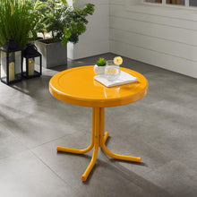 Load image into Gallery viewer, Griffith Outdoor Metal Side Table Tangerine Gloss

