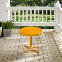 Load image into Gallery viewer, Griffith Outdoor Metal Side Table Tangerine Gloss
