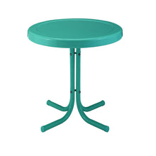 Load image into Gallery viewer, Griffith Outdoor Metal Side Table Turquoise Gloss
