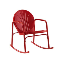 Load image into Gallery viewer, Griffith 2Pc Outdoor Metal Rocking Chair Set Bright Red Gloss - 2 Rocking Chairs
