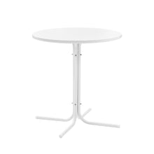 Load image into Gallery viewer, Griffith Outdoor Metal Bistro Table White Satin
