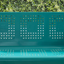 Load image into Gallery viewer, Bates Outdoor Metal Sofa Glider Turquoise
