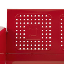 Load image into Gallery viewer, Bates Outdoor Metal Loveseat Glider Red
