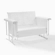 Load image into Gallery viewer, Bates Outdoor Metal Loveseat Glider White
