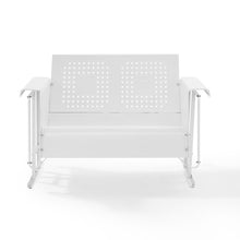 Load image into Gallery viewer, Bates Outdoor Metal Loveseat Glider White
