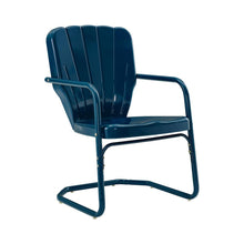 Load image into Gallery viewer, Ridgeland 2Pc Outdoor Metal Armchair Set Navy - 2 Chairs
