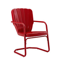 Load image into Gallery viewer, Ridgeland 2Pc Outdoor Metal Armchair Set Red - 2 Chairs
