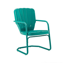 Load image into Gallery viewer, Ridgeland 2Pc Outdoor Metal Armchair Set Turquoise - 2 Chairs
