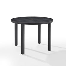 Load image into Gallery viewer, Kaplan 42&quot; Round Outdoor Metal Dining Table Oil Rubbed Bronze
