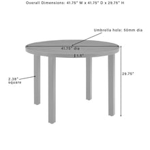 Load image into Gallery viewer, Kaplan 42&quot; Round Outdoor Metal Dining Table Oil Rubbed Bronze
