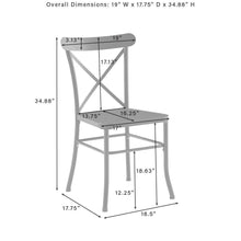 Load image into Gallery viewer, Astrid 2Pc Indoor/Outdoor Metal Dining Chair Set Matte Black - 2 Chairs

