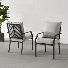 Load image into Gallery viewer, Otto 2Pc Outdoor Metal Dining Chair Set
